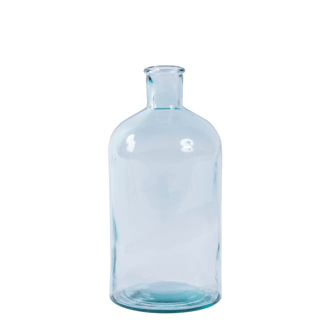 RETRO Florero botella transparente A 27,5 cm - Ø 13,5 cm