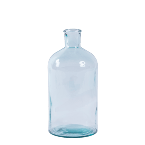 RETRO Florero botella transparente A 27,5 cm - Ø 13,5 cm