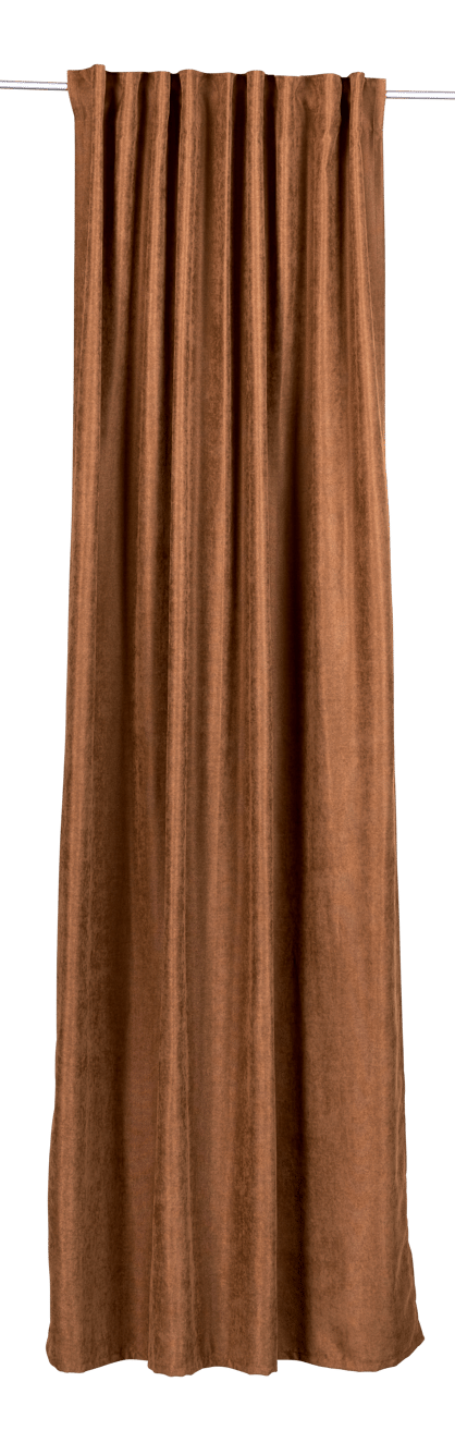 CHAMMY Rideau brun Larg. 140 x Long. 250 cm