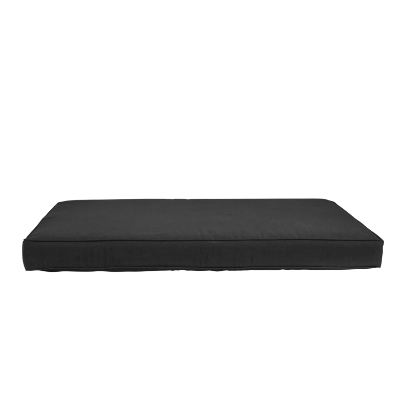 PAULETTA Coussin palette noir Larg. 80 x Long. 120 x P 12 cm