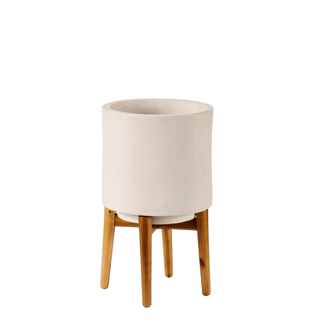 CHIARO Vaso branco H 25 cm - Ø 25 cm
