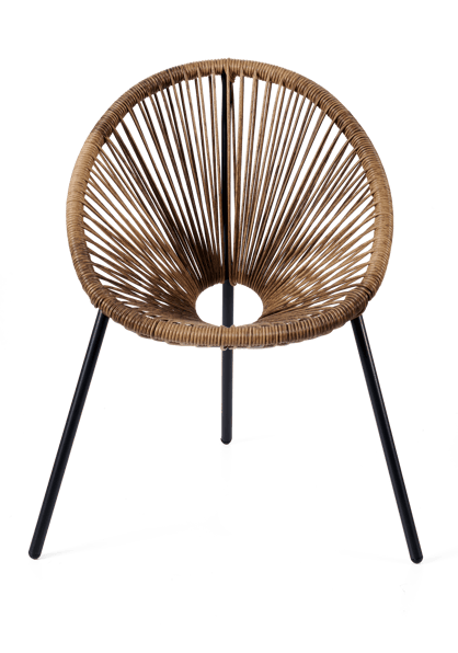 ACAPULCO Chaise pour enfants naturel H 56 x Larg. 43 x P 42 cm
