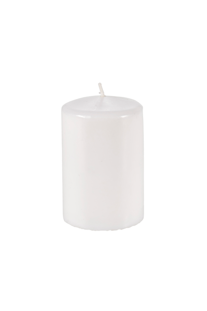 PURE Candela cilindrica bianco H 9 cm - Ø 6 cm