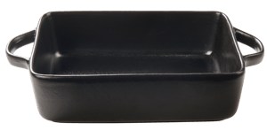 FERO Pirofila per lasagne nero H 8 x W 19,5 x L 27 cm