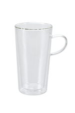 CREMA Mug double paroi transparent H 16 cm - Ø 7 cm