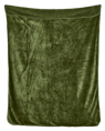 SUAVE Plaid vert foncé Larg. 150 x Long. 200 cm