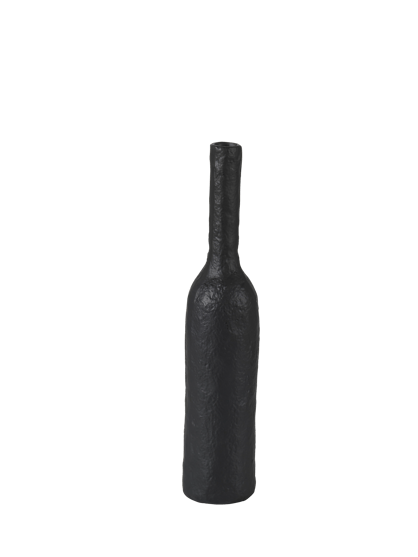 ALU Vase noir H 35 cm - Ø 7 cm
