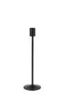 GRACIL Candelabro negro A 25 cm - Ø 7,5 cm