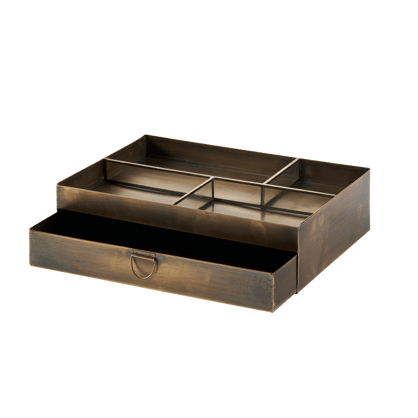 Casa Padrino boîte de rangement de luxe en aspect bambou argent antique Ø  14 x H. 22,5 cm - Boîte décorative ronde avec couvercle - Accessoires de  Luxe