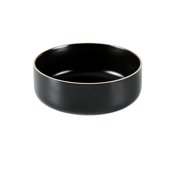 ELEMENTS Cuenco negro A 6 cm - Ø 15 cm