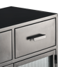 LINUS Armoire avec 2 tiroirs noir H 90 x Larg. 75 x P 35 cm