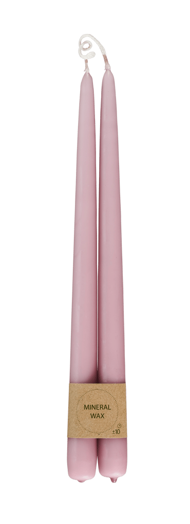 DUO Dinerkaarsen set van 2 roze L 30 cm - Ø 2,2 cm