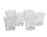 LINAS Set von 6 Gläsern Transparent H 26 x B 10 x T 17 cm