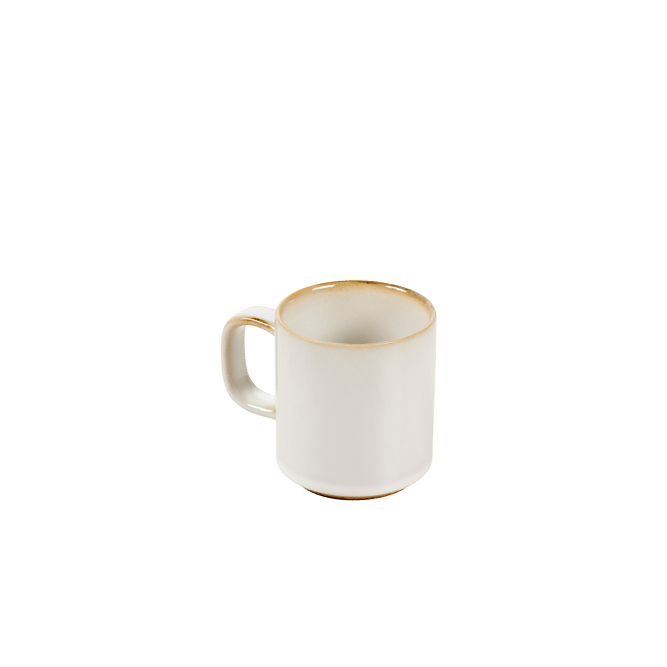 MINERAL MARBLE Mug bianco H 7,7 cm - Ø 7 cm
