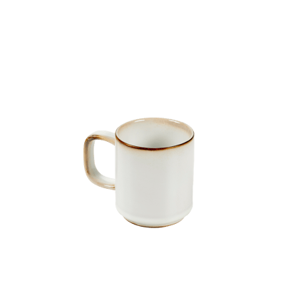 MINERAL MARBLE Mug con manico bianco H 8,5 cm - Ø 8 cm