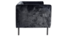 TILLY Sofa stof: zwart velvet H 67 x B 140 x D 73 cm