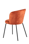OLIVIER Cadeira de sala de estar castanho H 77 x W 51 x D 56,6 cm