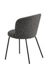 OLIVIER Chaise anthracite gris H 77 x Larg. 46 x P 43 cm