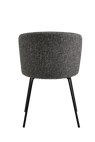 OLIVIER Chaise anthracite gris H 77 x Larg. 46 x P 43 cm