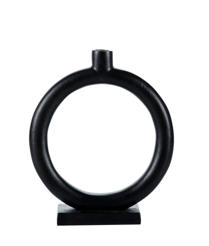 NOVA Bougeoir noir H 25 x Larg. 21 x P 6,5 cm - Ø 2,1 cm