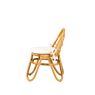 MONARC Chaise pour enfants avec coussin naturel H 52 x Larg. 39 x P 39 cm