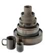 MINERAL GRAPHITE Espressomok grijs H 6,7 cm - Ø 6 cm