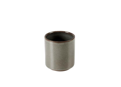 MINERAL GRAPHITE Tasse Ohne Griff Grau H 7,8 cm - Ø 7 cm