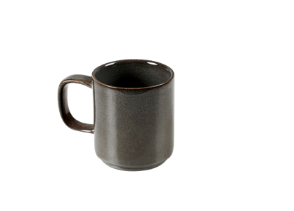 MINERAL GRAPHITE Tasse Mit Griff Grau H 8,5 cm - Ø 8 cm