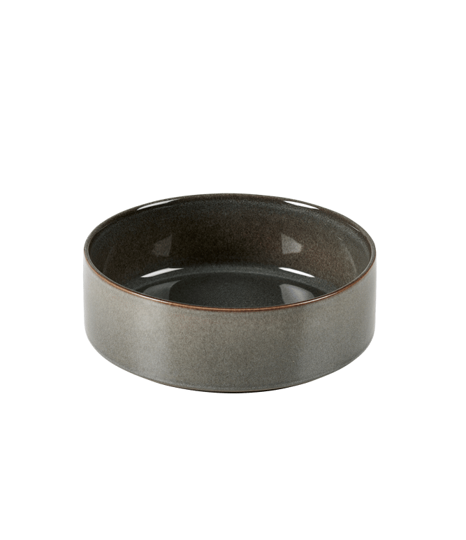 MINERAL GRAPHITE Bowl grijs H 5 cm - Ø 20 cm