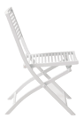 JESSE Chaise pliante blanc, beige H 84 x Larg. 45 x P 61 cm