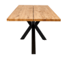 NEW OAK Pied de table noir H 72 x Larg. 85 x Long. 163 x P 4 cm