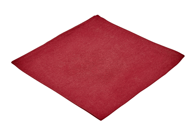 UNILINE Guardanapo vermelho escuro W 43 x L 43 cm