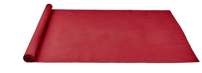 UNILINE Chemin de table rouge foncé Larg. 45 x Long. 138 cm