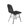 VIENNA Chaise de salle à manger noir H 85 x Larg. 46 x P 60 cm