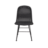 VIENNA Cadeira de sala de jantar preto H 85 x W 46 x D 60 cm