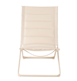 LIZA Chaise pliante beige H 87 x Larg. 57 x P 85 cm
