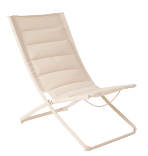 LIZA Vouwstoel beige H 87 x B 57 x D 85 cm
