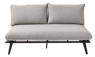 VIGGO Banc lounge gris H 42 x Larg. 150 x P 72 cm