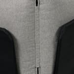 VIGGO Fauteuil de coin gris H 42,5 x Larg. 72 x P 72 cm