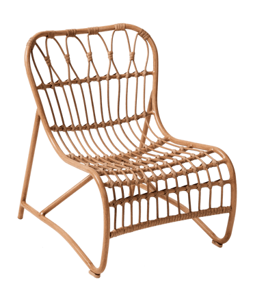BINANG Cadeira lounge natural H 56 x W 40 x D 37,5 cm