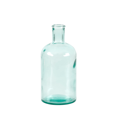 RETRO Florero-botella transparente A 18,5 cm - Ø 9 cm