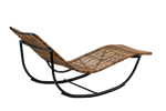ACAPULCO Chaise longue basculante naturel H 70,5 x Larg. 62 x Long. 155 cm