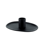 ORGAN Bougeoir noir H 3 x Larg. 10,5 x Long. 13,5 cm - Ø 7,5 cm - Ø 2 cm