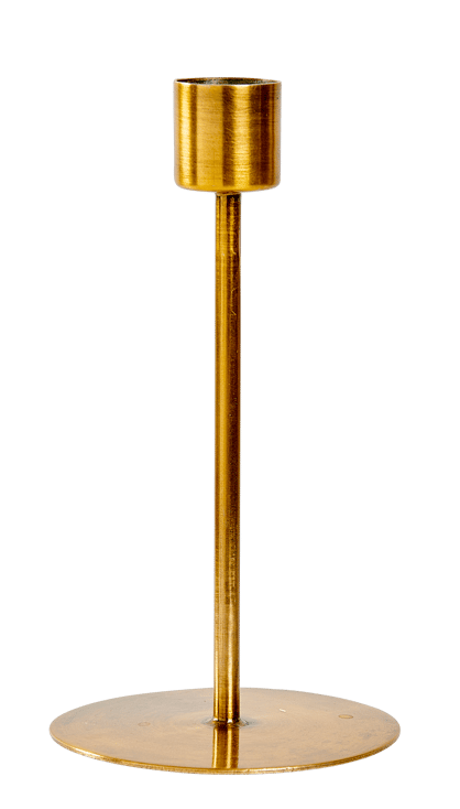 BRASS Candelabro bronceado A 14 cm - Ø 7,5 cm