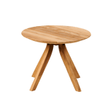 MARROW Lounge tafel naturel H 36 cm - Ø 48 cm
