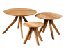 MARROW Table lounge naturel H 40 cm - Ø 60 cm