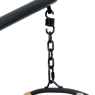 BAZAI Chaise suspendue avec support noir H 190 x Larg. 110 x P 96 cm