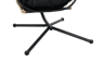 BAZAI Cadeira pendente com suporte preto H 190 x W 110 x D 96 cm