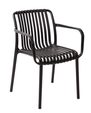 NOMI  Chaise noir H 79,5 x Larg. 52 x P 57 cm