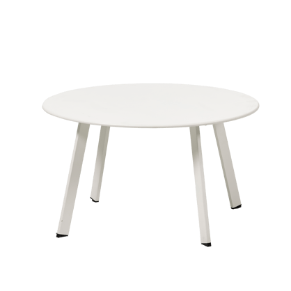 NURIO Lounge tafel mat wit H 40 cm - Ø 70 cm